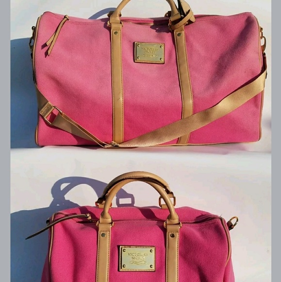 PINK Victoria's Secret Handbags - 2 PINK Victoria Secret Duffle Bag Luggage Travel